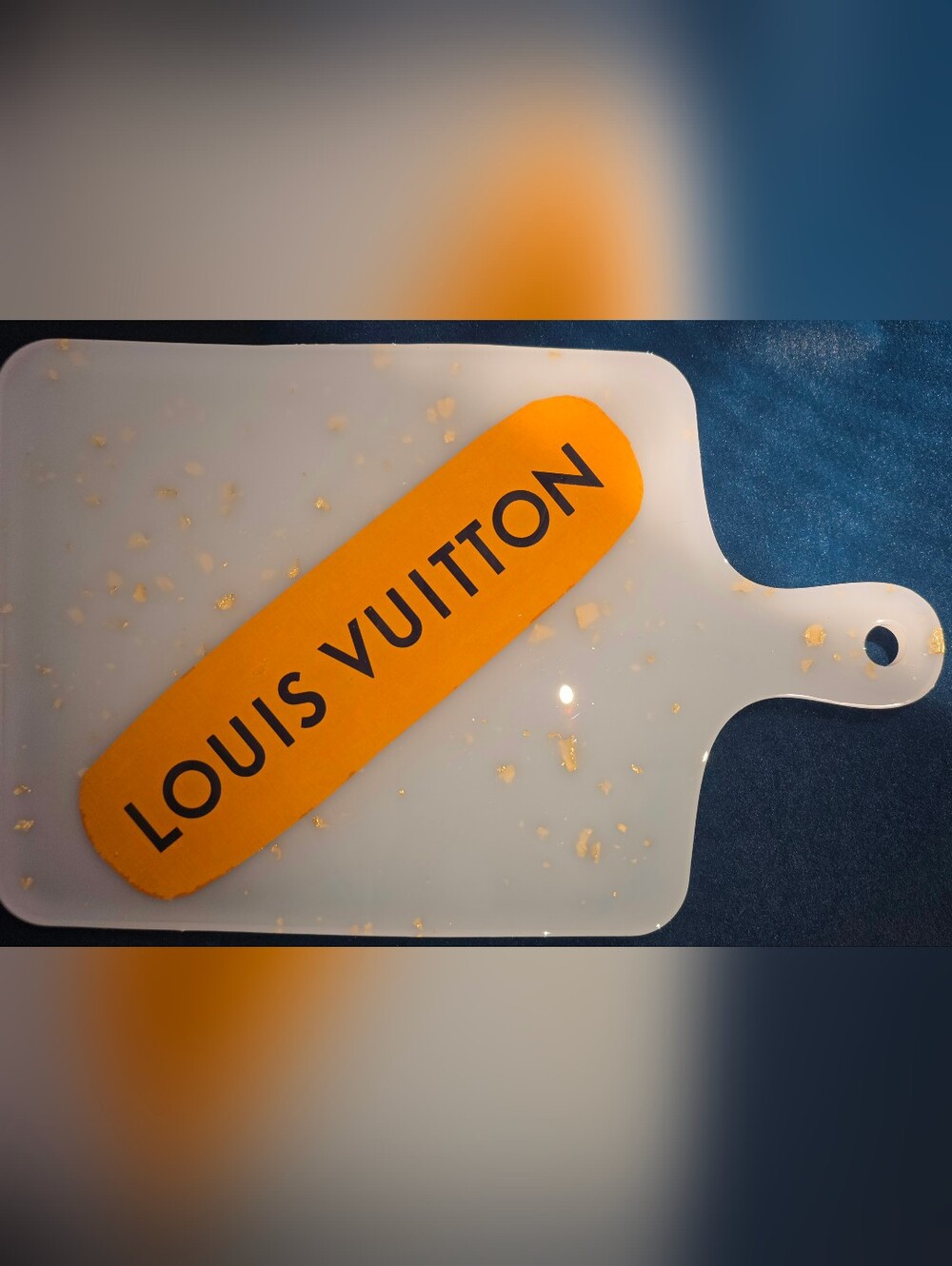 Upcycled Louis Vuitton Charcuterie Board